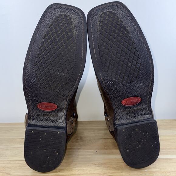 DURANGO CROSSROADS 11" MENS USA Size 13D BROWN LEATHER HARNESS MOTO BOOTS - Picture 10 of 10